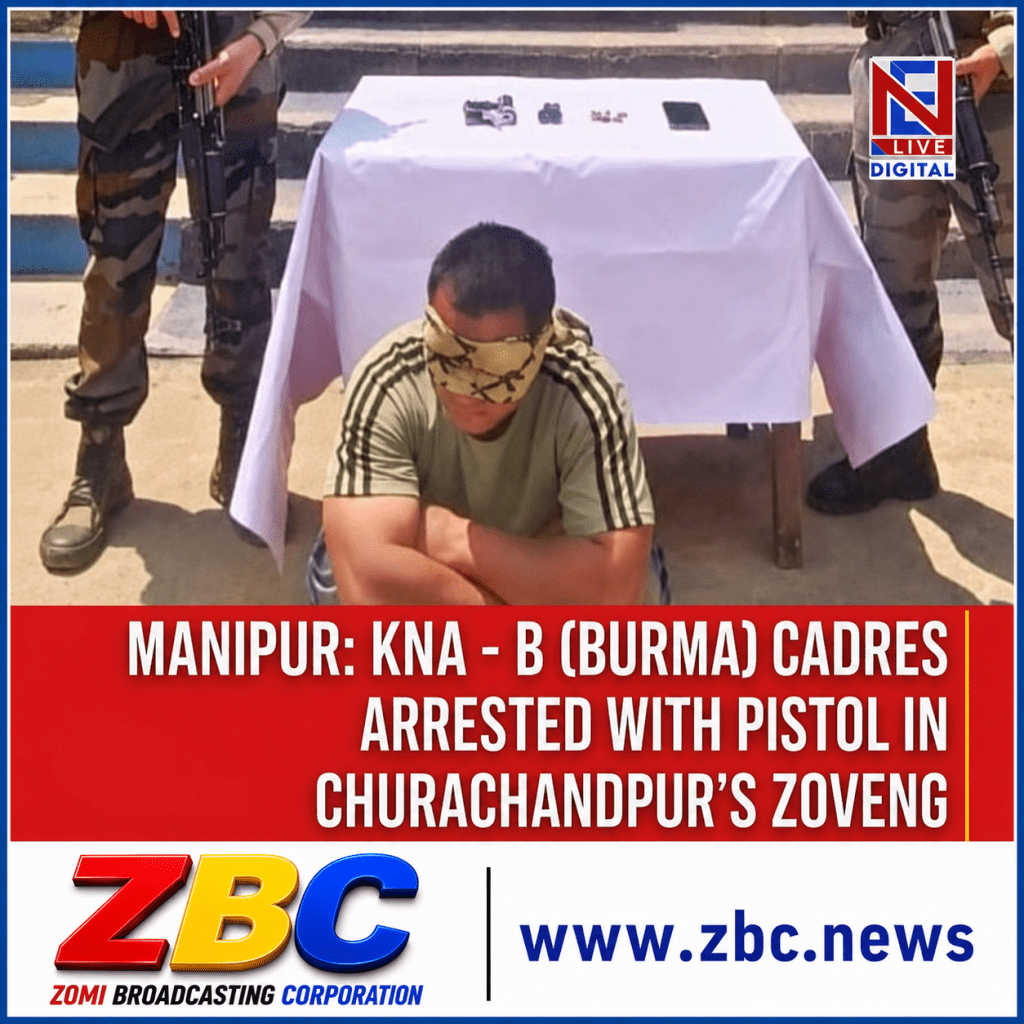 MANIPUR: CDF-TONZANG CADRE ARRESTED IN CHURACHANDPUR AMID DEADLY CROSS-BORDER ATTACK IN KAMJONG